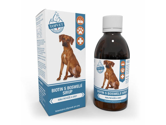 TOPVET Biotin with Boswelia syrup for dogs 200ml