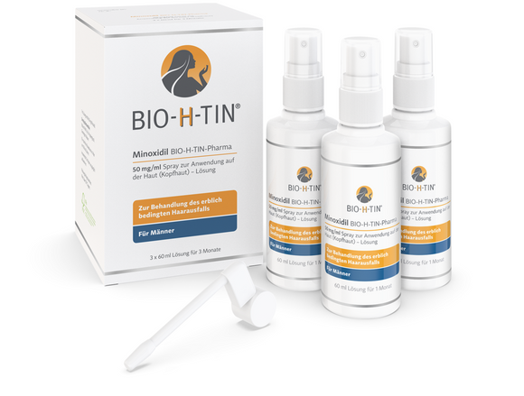 Bio-H-Tin Minoxidil 50 mg/ml hair loss treatment 180 ml