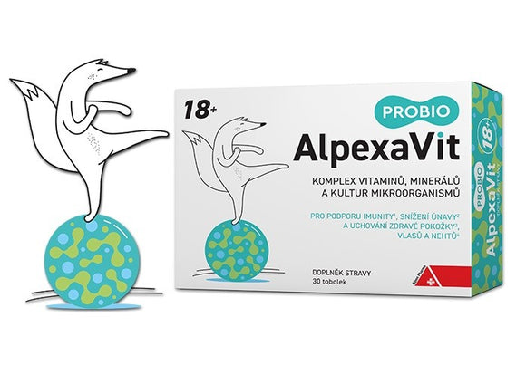 AlpexaVit PROBIO 18+, Vitamins and Minerals Complex 30 capsules