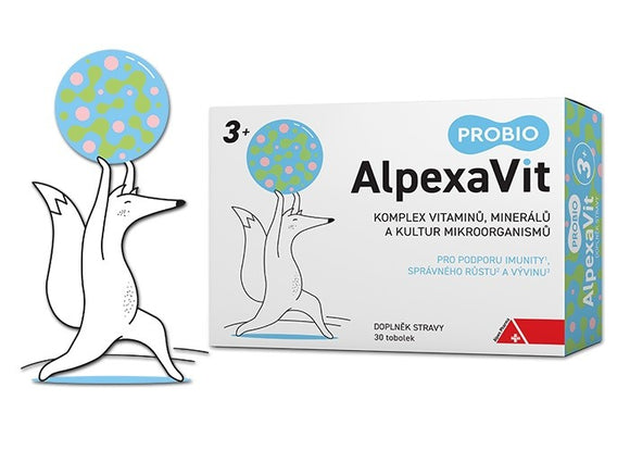 AlpexaVit PROBIO For kids 3+, Vitamins and Minerals Complex 30 capsules