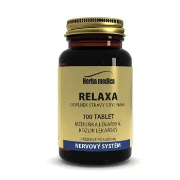 Herbamedica Relaxa lemon balm + valerian 100 tablets