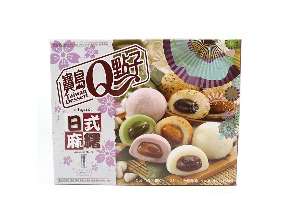 MOCHI RICE CAKES HE FONG JAPANESE MIX 600 gram