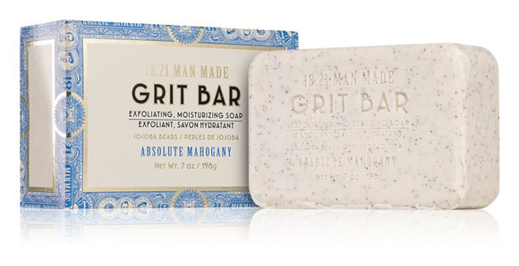 18.21 Man Made Grit Bar Absolute Mahogany exfoliating body soap