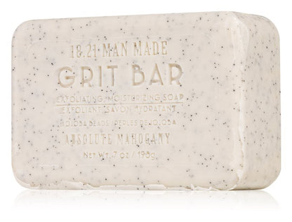 18.21 Man Made Grit Bar Absolute Mahogany exfoliating body soap