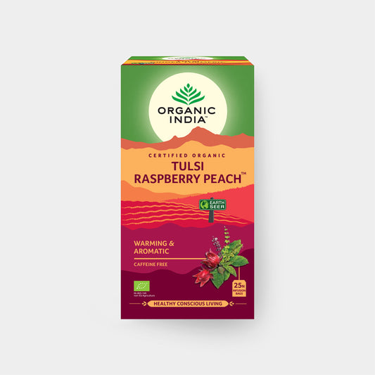 Organic India Tulsi Raspberry Peach 25 teabags