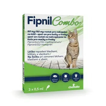 Fipnil Combo 50/60 mg spot-on cats + ferrets 3x0.5 ml