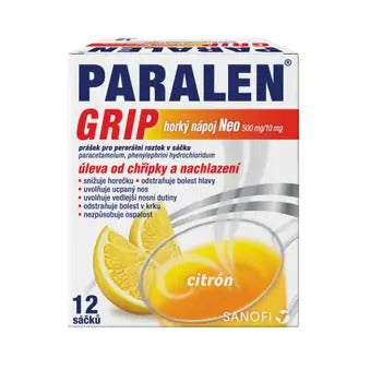 Paralen Grip Hot drink Neo 500 mg 12 sachets