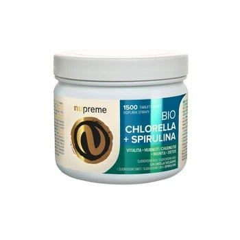 Nupreme BIO Chlorella + Spirulina JUMBO 1500 tablets