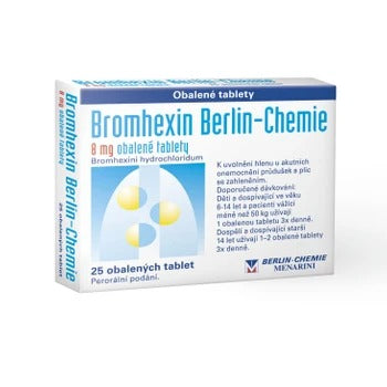 Bromhexin Berlin-Chemie 8mg 25 tablets