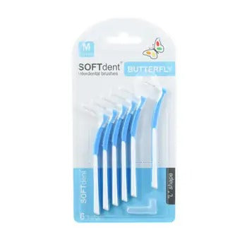SOFTdent Butterfly Curved interdental brush M 0.6 mm 6 pcs