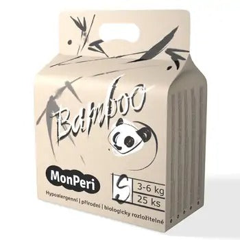 MonPeri Bamboo S 3-6 kg baby diapers 25 pcs