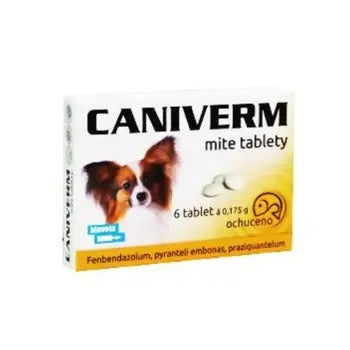 Bioveta Caniverm mite 0.175 g 6 tablets