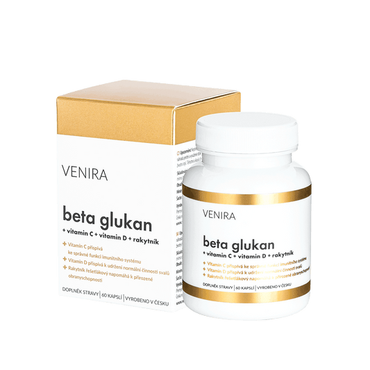 Venira Beta glucan + vitamin C, D and sea buckthorn 60 capsules