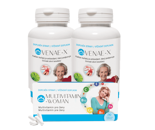 Novax VENAE-X 2 x 60 capsules + MULTIVITAMIN WOMAN 20 capsules FREE