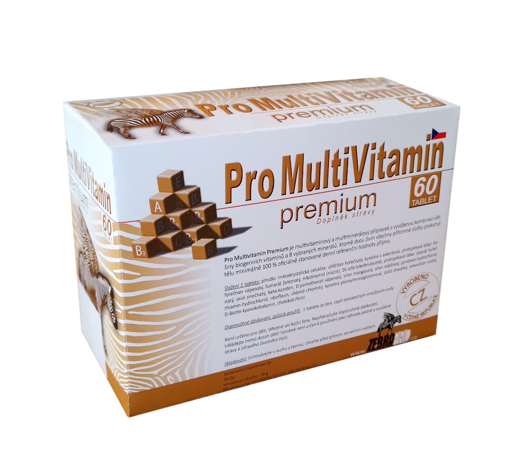 Zebra Pro MultiVitamin premium 60 tablets