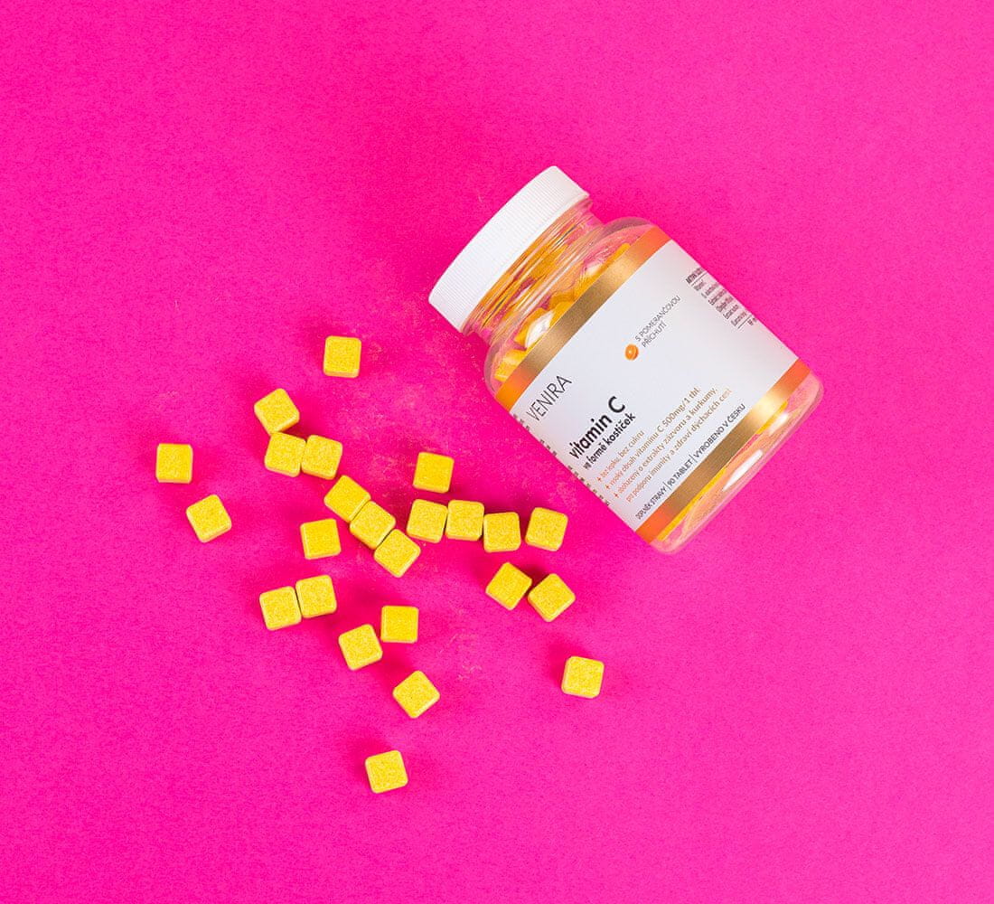 Venira Vitamin C in the form of cubes 90cps, orange flavor