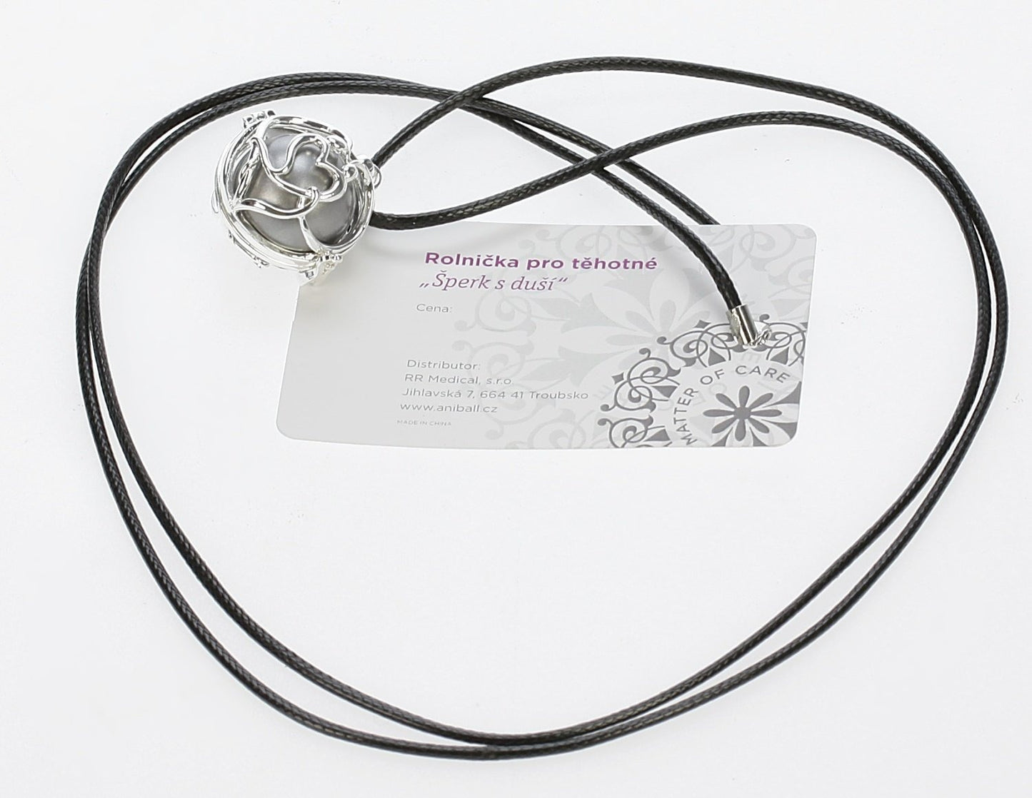 Aniball Necklace maternity jingleMummyBell Harmony - gray