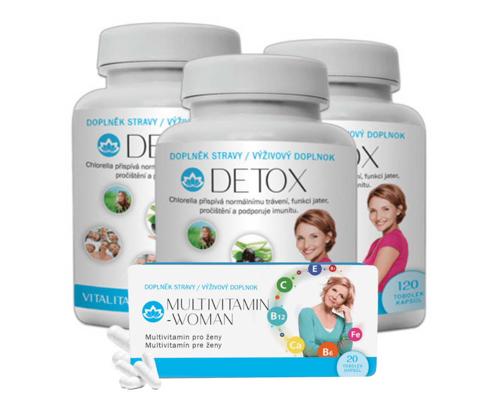 Novax Detox 3 x 120 capsules + Multivitamin Woman 20 capsules FREE