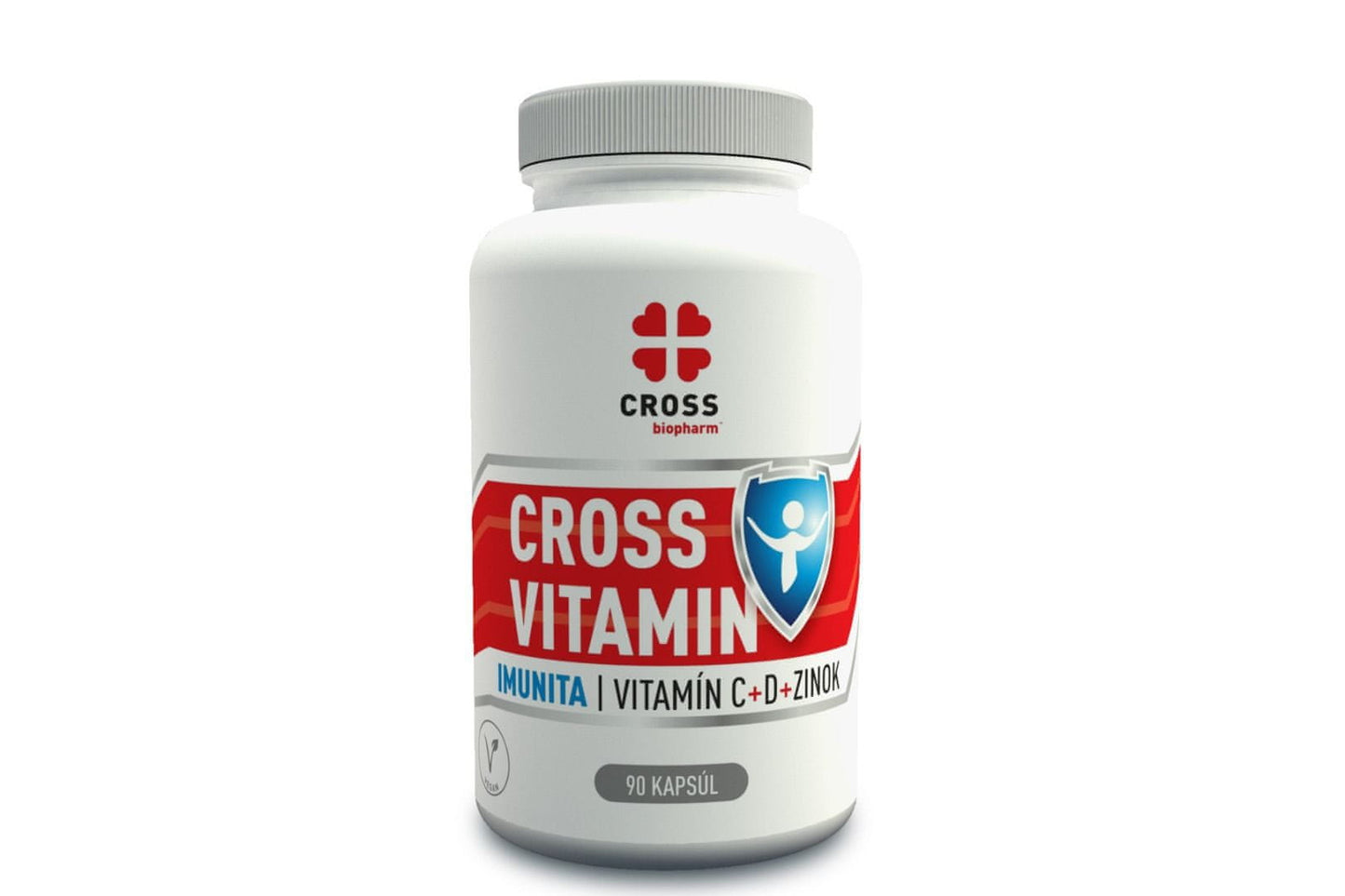 Cross biopharm Immunity Vitamin C + D + Zinc 90 capsules