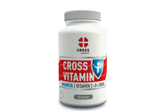 Cross biopharm Immunity Vitamin C + D + Zinc 90 capsules