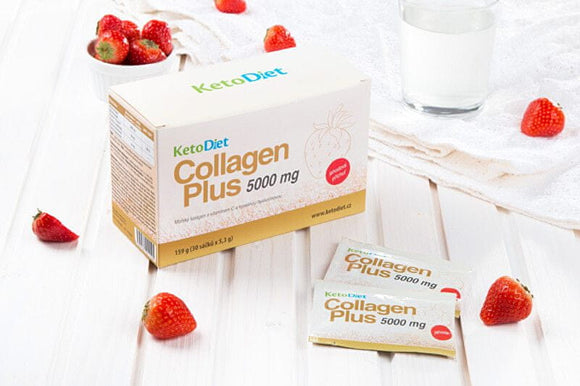 KetoDiet Collagen Plus 5000 mg - strawberry flavor 30 sachets
