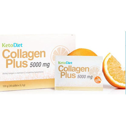 KetoDiet Collagen Plus 5000 mg - orange flavor 30 sachets