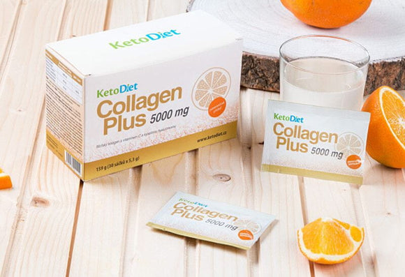 KetoDiet Collagen Plus 5000 mg - orange flavor 30 sachets