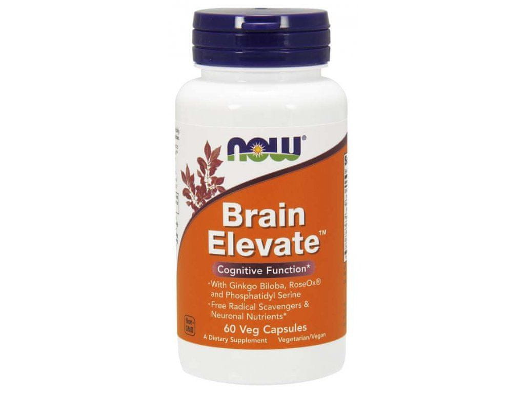 NOW Brain Elevate, 60 herbal capsules