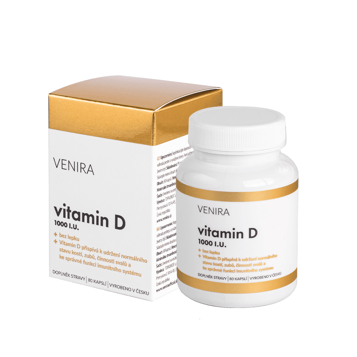 Venira Vitamin D 1000 IU 80 capsules