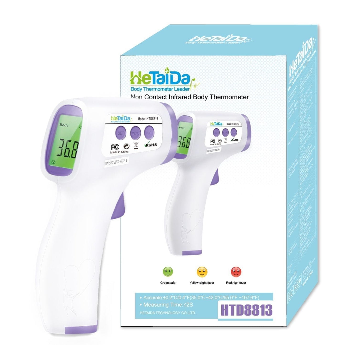 HeTaiDa Non-contact infrared thermometer HTD8813