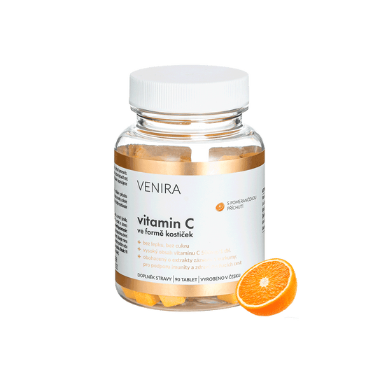 Venira Vitamin C in the form of cubes 90cps, orange flavor