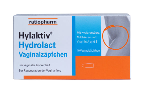 Hylaktiv Hydrolact 10 vaginal suppositories
