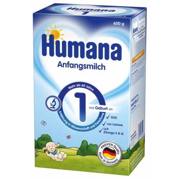 Humana 1 from birth milk formula 600 g