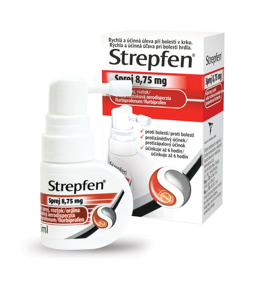 Strepfen Oral Spray Sore Throat Mouth Pain treatment medicine anesthetic 15 ml - mydrxm.com