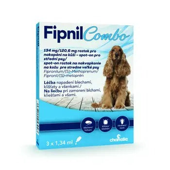 Fipnil Combo 134/120.6 mg spot-on Dog M 3x1,34