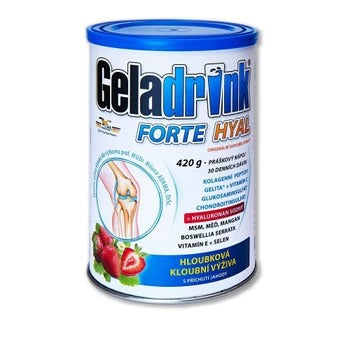 Geladrink FORTE HYAL strawberry powder drink 420 g