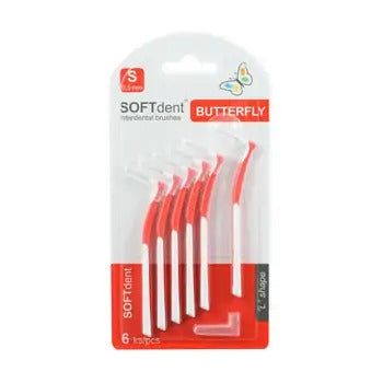 SOFTdent Butterfly Curved interdental brush S 0.5 mm 6 pcs