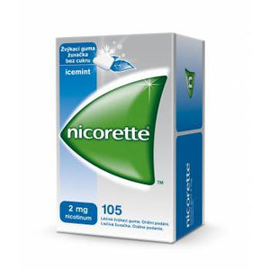 Nicorette Icemint Gum 2 mg medicinal chewing gum 105