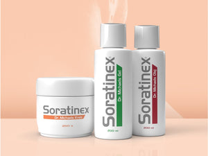 Dr. Michaels Soratinex set for psoriasis treatment (gel 200ml + oil 200ml + 250g cream)