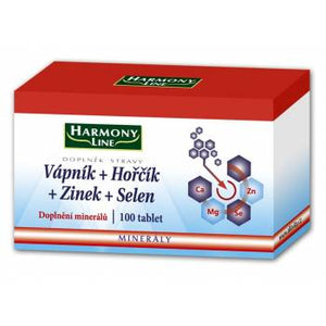 Harmony Line Calcium + Magnesium + Zinc + Selenium 100 tablets - mydrxm.com