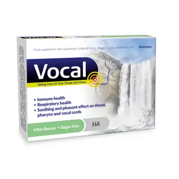 Vocal HA Sugar-free lozenges with mint flavor 24 pcs