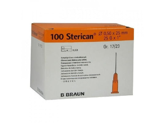 Injection needle Sterican 25G 0,50x25 mm orange 100pcs