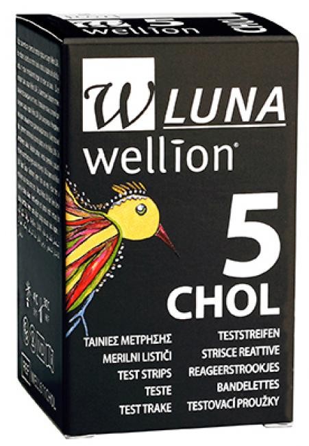 Wellion Luna cholesterol Test strips 5pcs