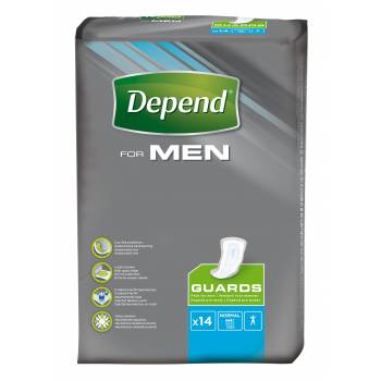 Depend For Men 2 incontinence pads 14 pcs - mydrxm.com