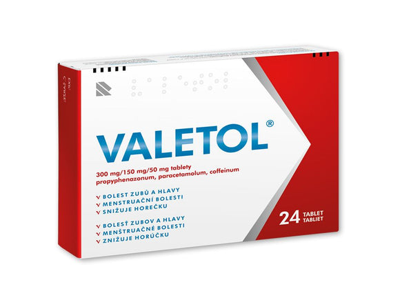 Valetol 24 tablets - mydrxm.com