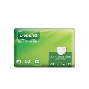 Depend Slip Super XL incontinence diapers 15 pcs - mydrxm.com