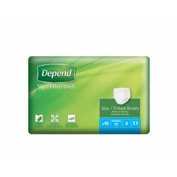 Depend Slip Normal S incontinence briefs 15 pcs - mydrxm.com