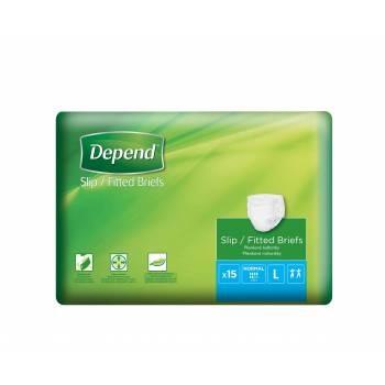 Depend Slip Normal L incontinence diaper 15 p - mydrxm.com