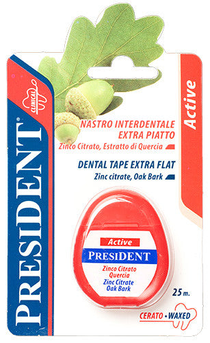 PresiDENT Active Dental tape extra flat 25 m