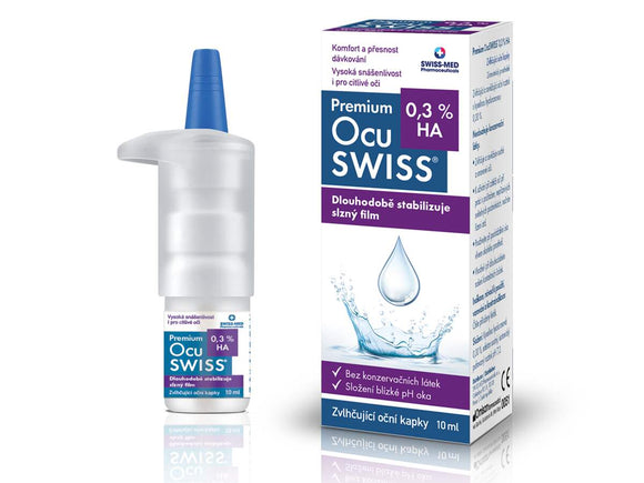 Premium Ocuswiss® 0.3% HA Moisturizing Eye Drops 10 ml